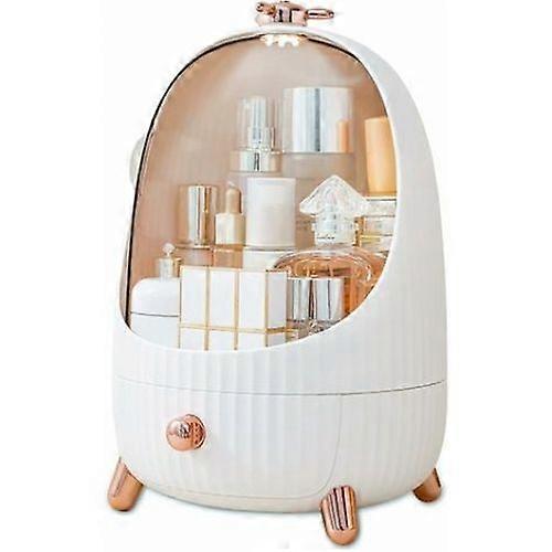 Cosmetics Organizer, Portable Holder, Clear Lid, Large Capacity Drawers