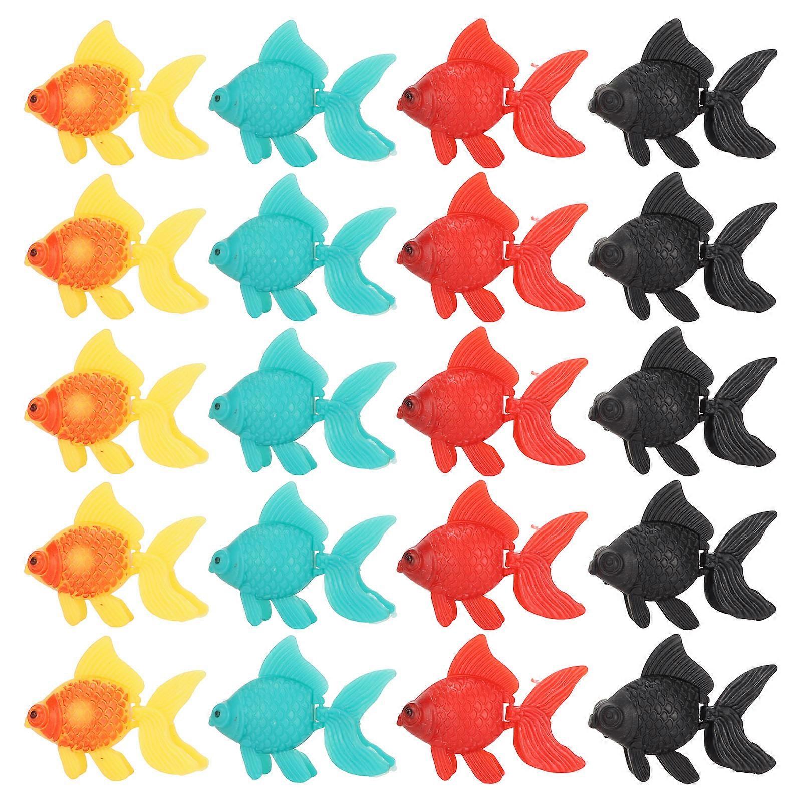 20pcs Artificial Moving Fishes Lifelike Appearance Artificial Floating Fishes for Aquarium Fish Tank