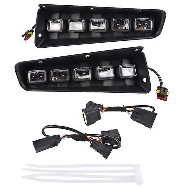 Fog Lights for Ford Bronco 2021 2022 2023 2024 Amber/Clear Daytime Running Light MK7831