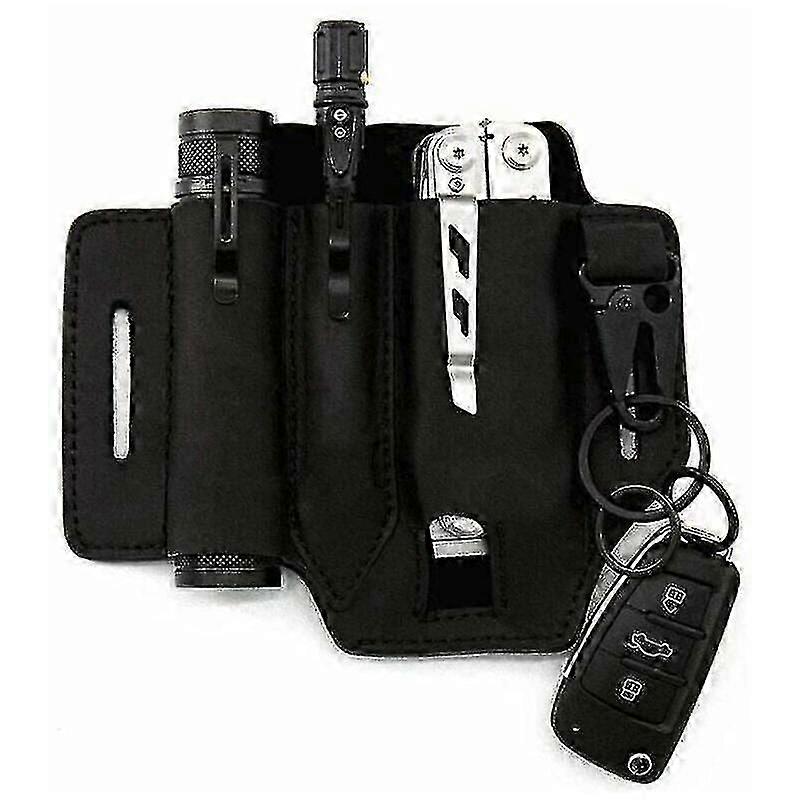 غمد جلدي ، غمد متعدد الأدوات / حالة أداة / غمد حزام سكين / غمد مصباح يدوي لأدوات Leatherman متعددة / غمد سكين ، منظم غمد الحزام - JZ