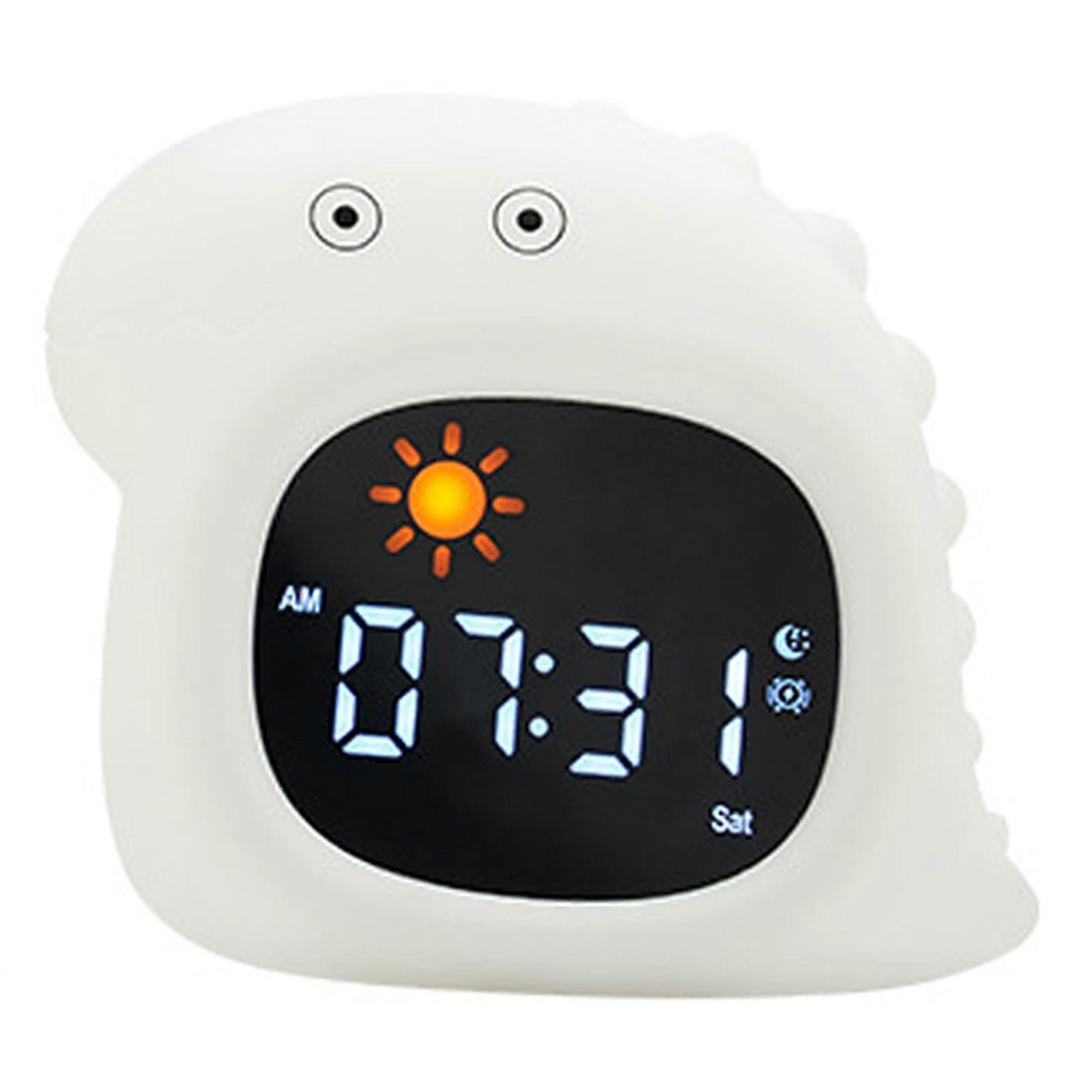 Alarm Clock With Soothing Light And Multiple Ringtones Friendly Silicone Soft Touching For A Warm Morning Routine