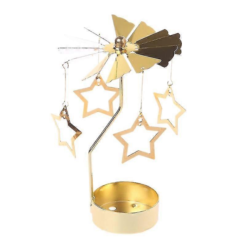Rotating Spinning Carousel Candlestick for Home Decor