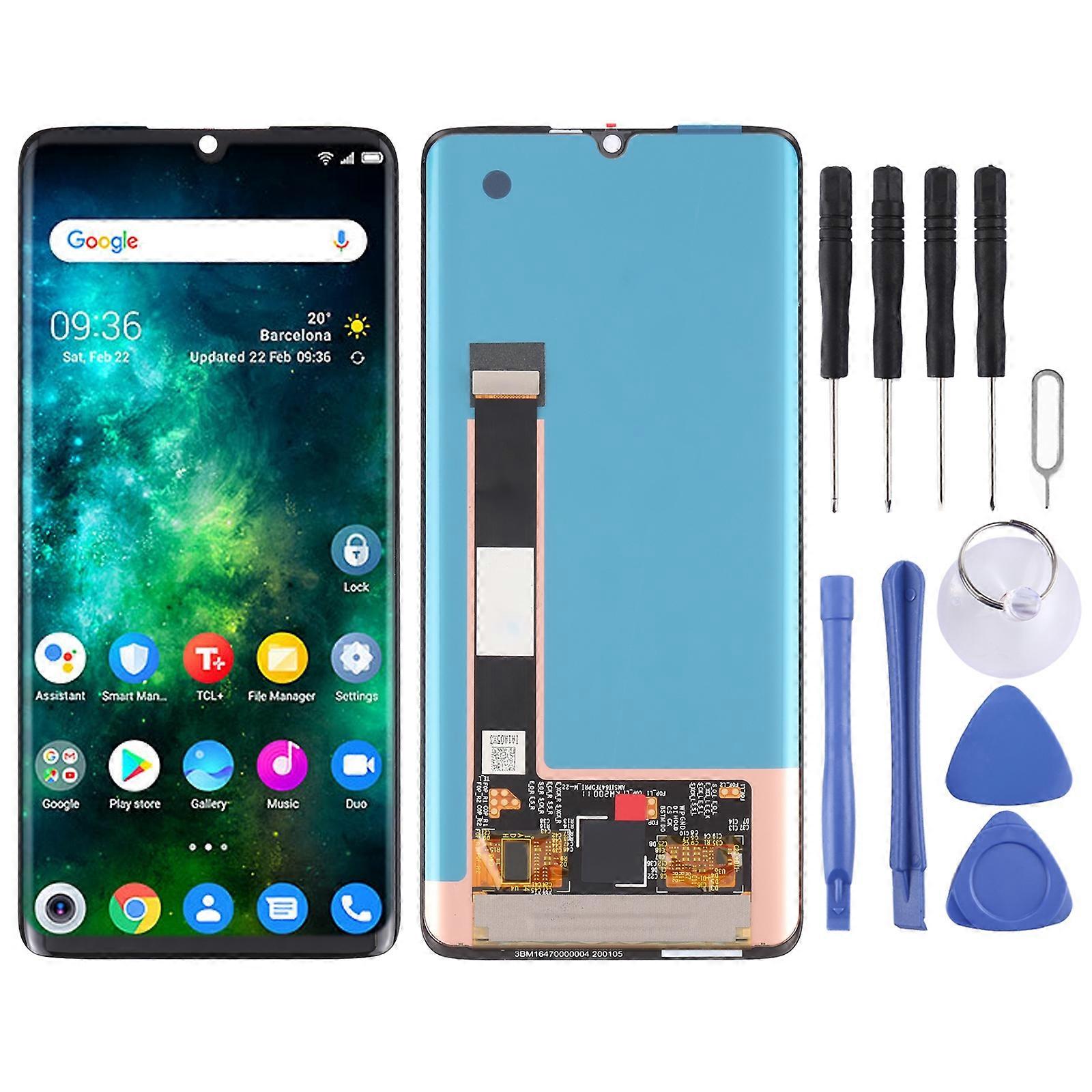COMPATIBLE AMOLED LCD Screen for TCL 10 Pro T799B 799H with Digitizer Full Assembly(Black)