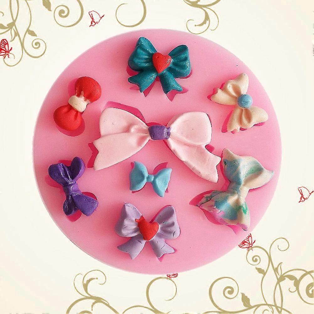 Bowknot Silicone Soap Mold 7x9x1cm DIY Baking Tool 50-76