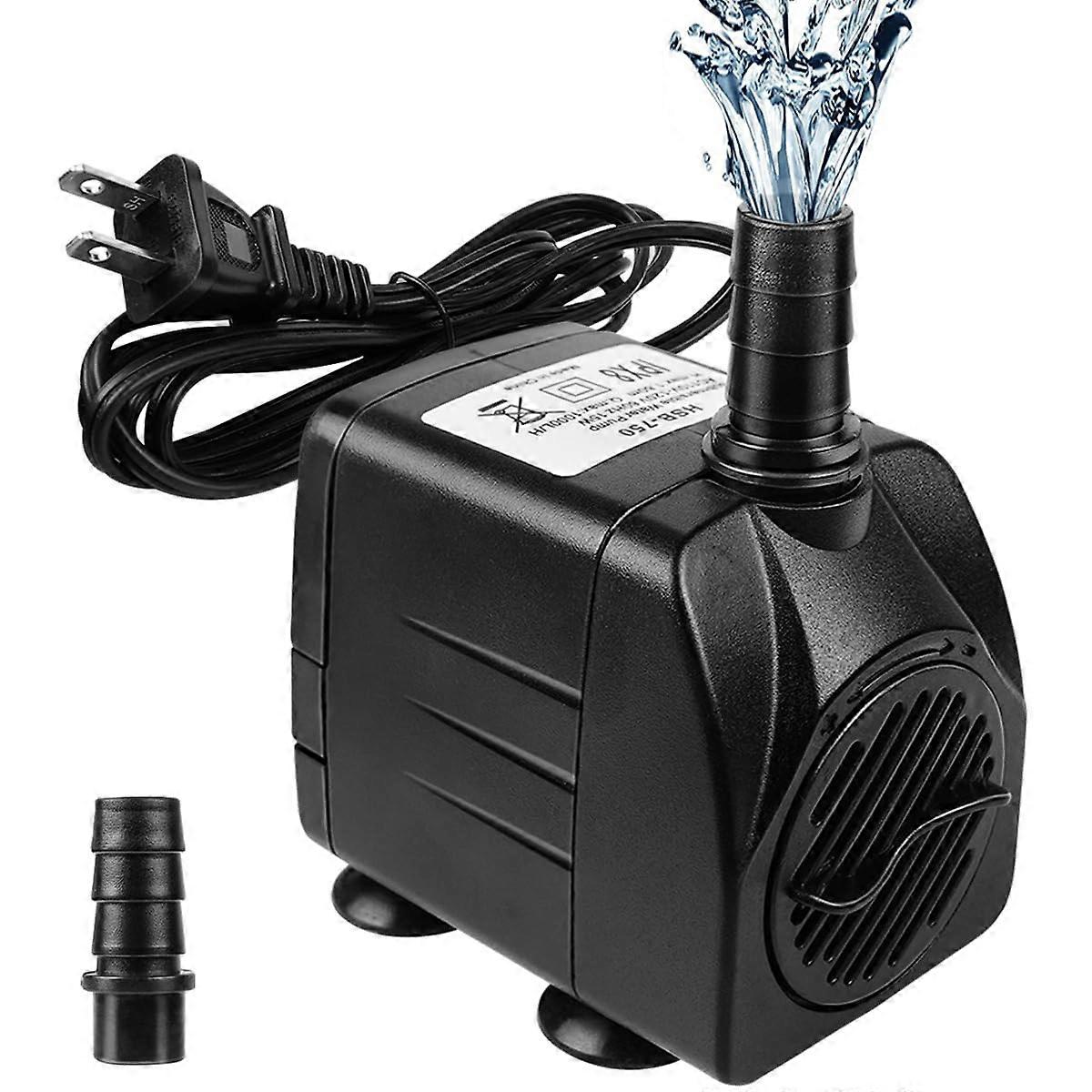 Ultra Quiet Submersible Pump for Fish Tank Pond 400 GPH, 240V, Energy Efficient, Durable Water Feature Pump