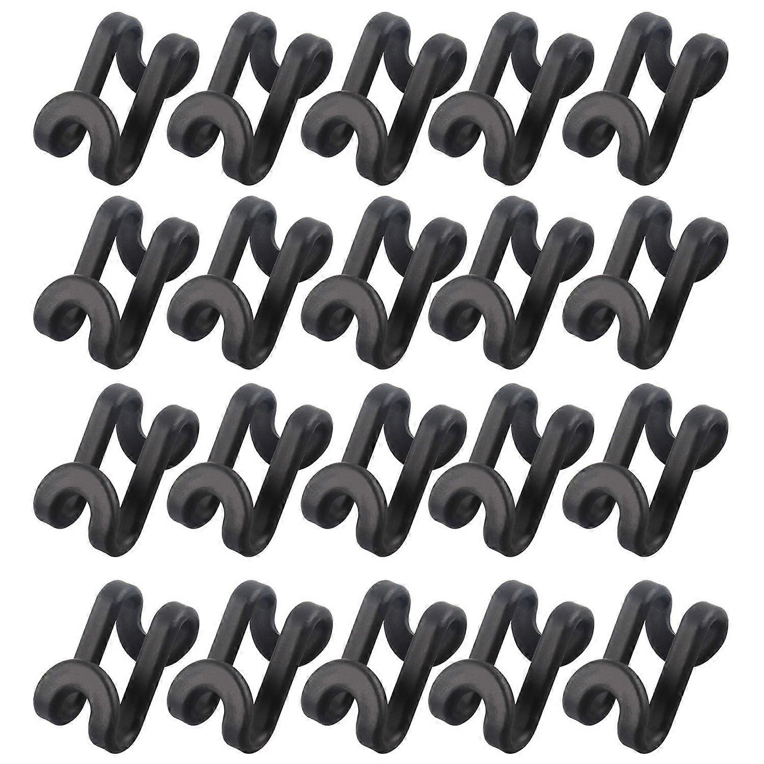 20Pcs Hanger Connection Hooks S-Shaped Multi-Layer Connecting Space-Saving Design for All Hanger