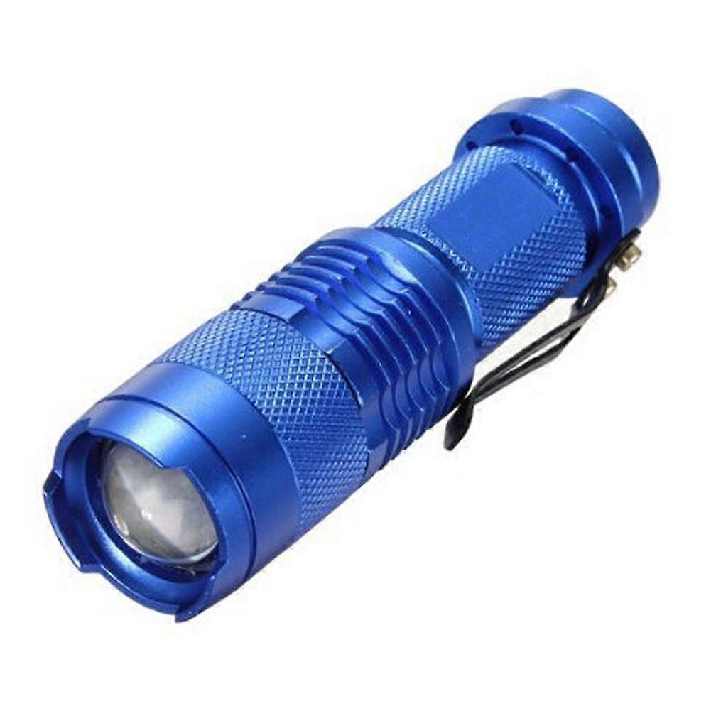 3 Modes LED Torch Torch Tactical Light Adjustable Focus Zoom Light  blue
