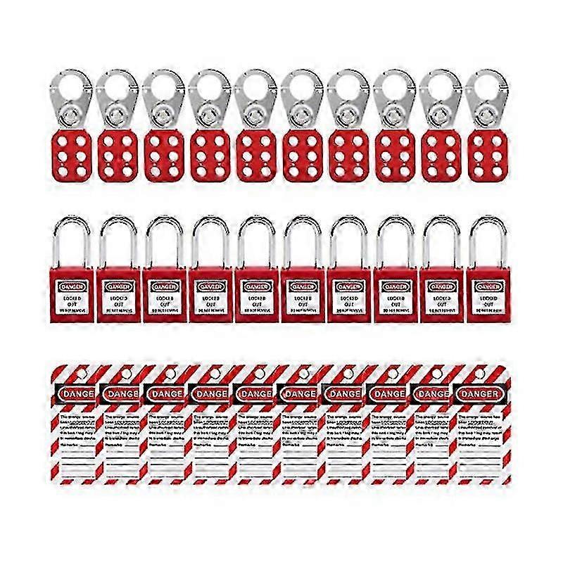 Ckout Tagout Locks Kit, Lock Out Tag Out Safetypadlocks Set, Lockout Hasps For Electrical Lock Out