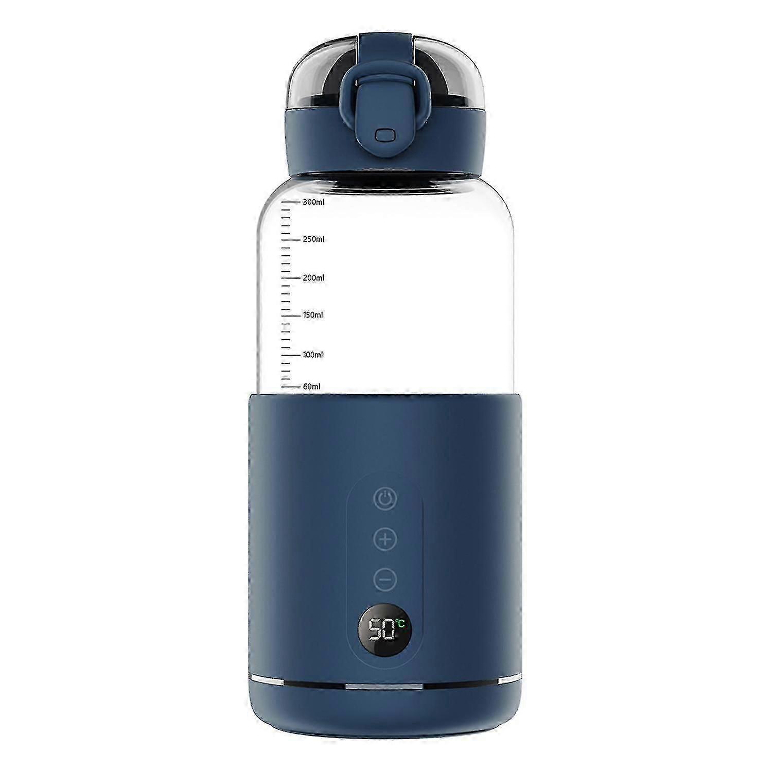 Portable Water Warmer for Baby Formula 300ml Capacity Precise Temperature Control Built-in Battery W