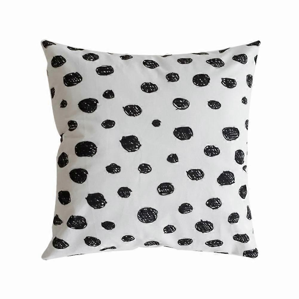 1Pc Soft Pillow Case Spots Pattern Seat Cushion Cover For Home Sofa Office Decor