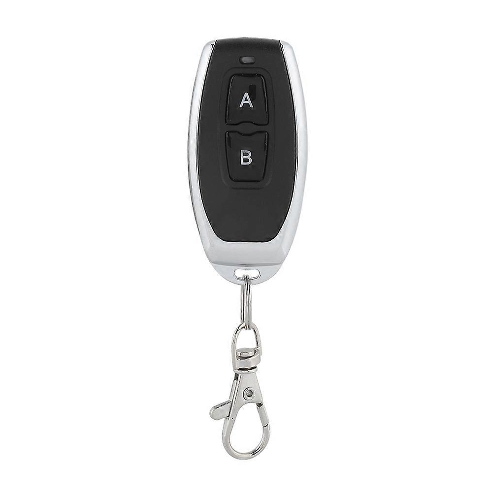433MHz 4-Button Metal RF Wireless Transmitter Remote Control with Learning Code for Garage Gate Car Alarm System