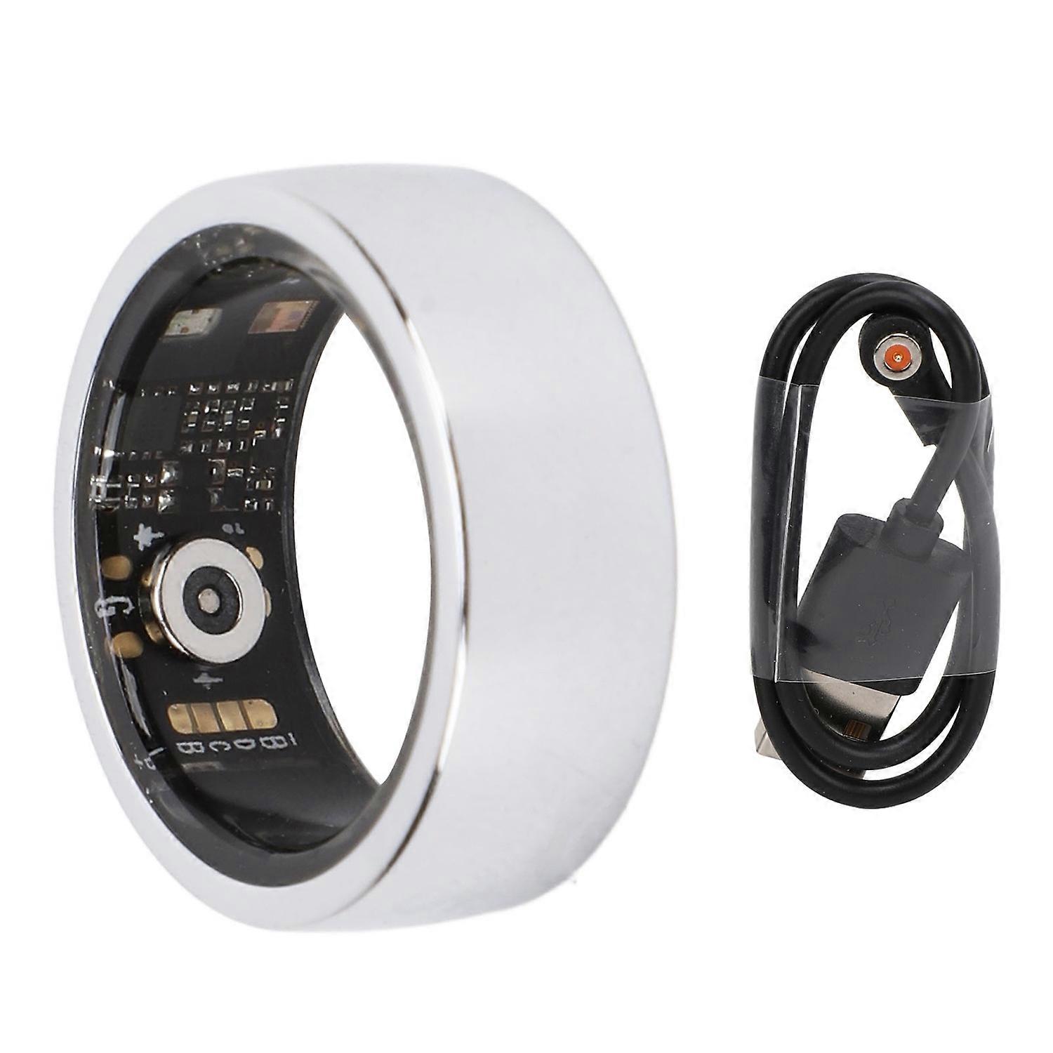 Smart Ring Fitness Tracker Pedometer IP68 Waterproof Auto Detection Health Ring for Exercise Sleepin