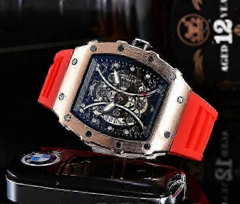 "Top RM Luxury AAA μάρκα Αυτόματο ρολόι 3-pin Sports κίνηση αδιάβροχο λάμψη-σε-το-σκοτάδι ανδρικό wat