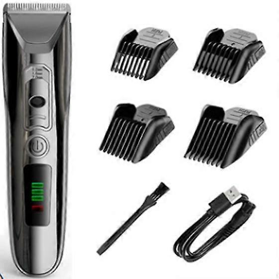 Cordless Professional Hair Clipper for Men Ceramic Blade Rechargeable Beard Hair Trimmer Barber Hair Cutting Machine