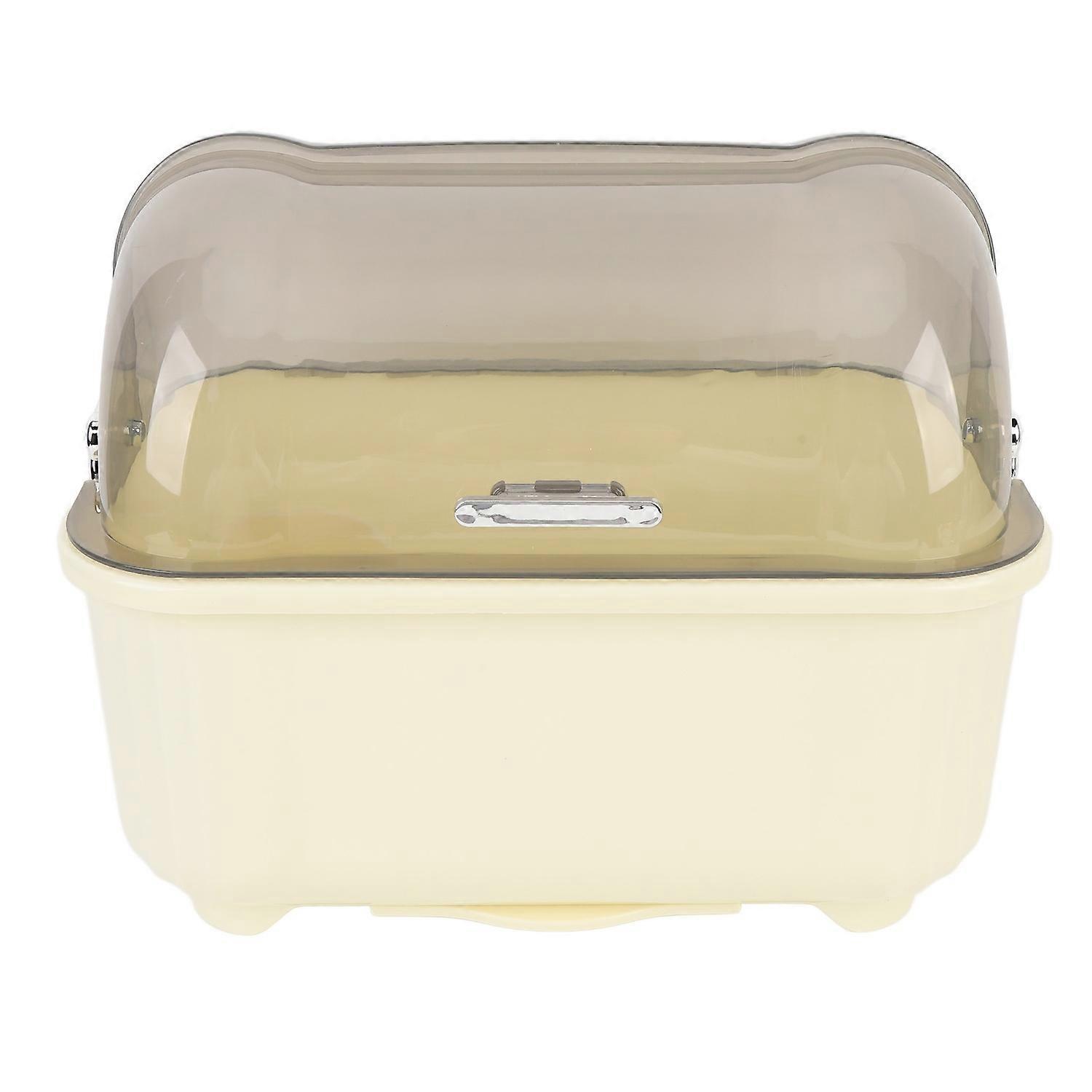 Dish Drying Box Effective Drainage Large Capacity PP Plastic Bowl Dish Dryer Holder with Dust Proof