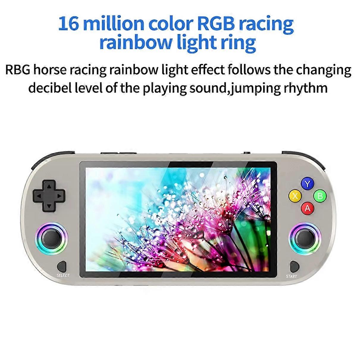 M22 Pro Retro Game Console 64GB 5.0 Inch IPS Display RGB LED Joystick Support LINUX/Emelec 4.3 for PS1 Video Player B
