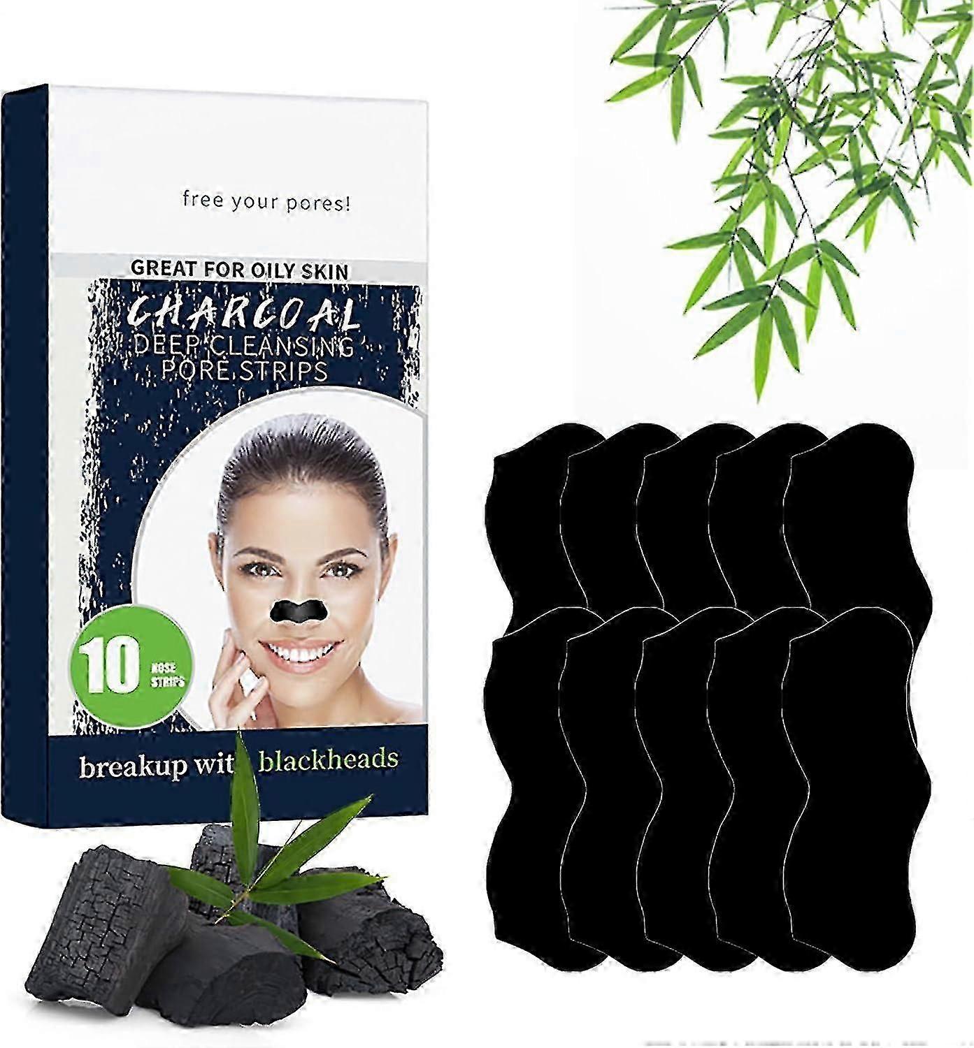 Blackhead Patch, Purifying Charcoal Patches, Anti Blackhead Nose Patch, Deep Cleansing Pore Strips with Activated Charcoal