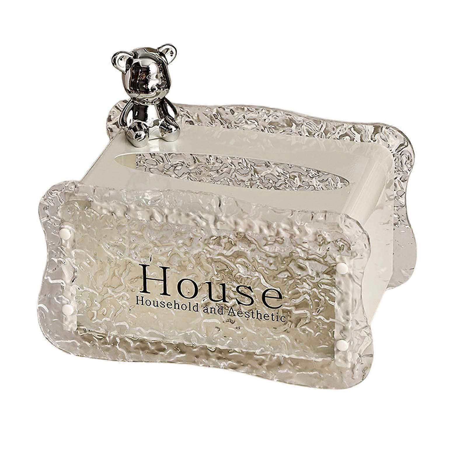 Tissue Box Holder Napkin Holder Creative Rectangular Dispenser Container Facial