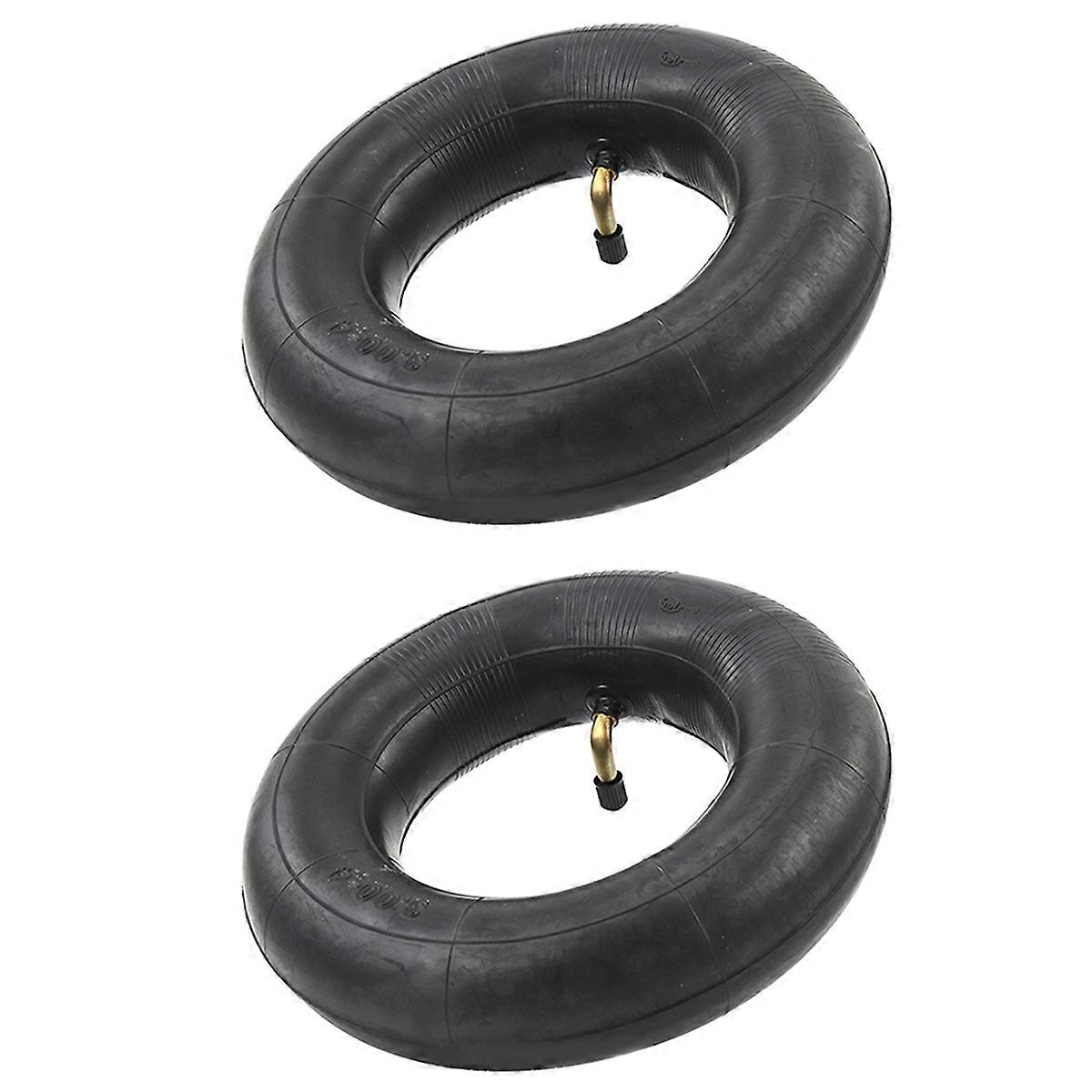 Pack of 2 Inner Tubes with TR87 Valve for Wheelbarrow, Sack Truck, Handcart 3.00-4, 10X3, 260X85 Bla