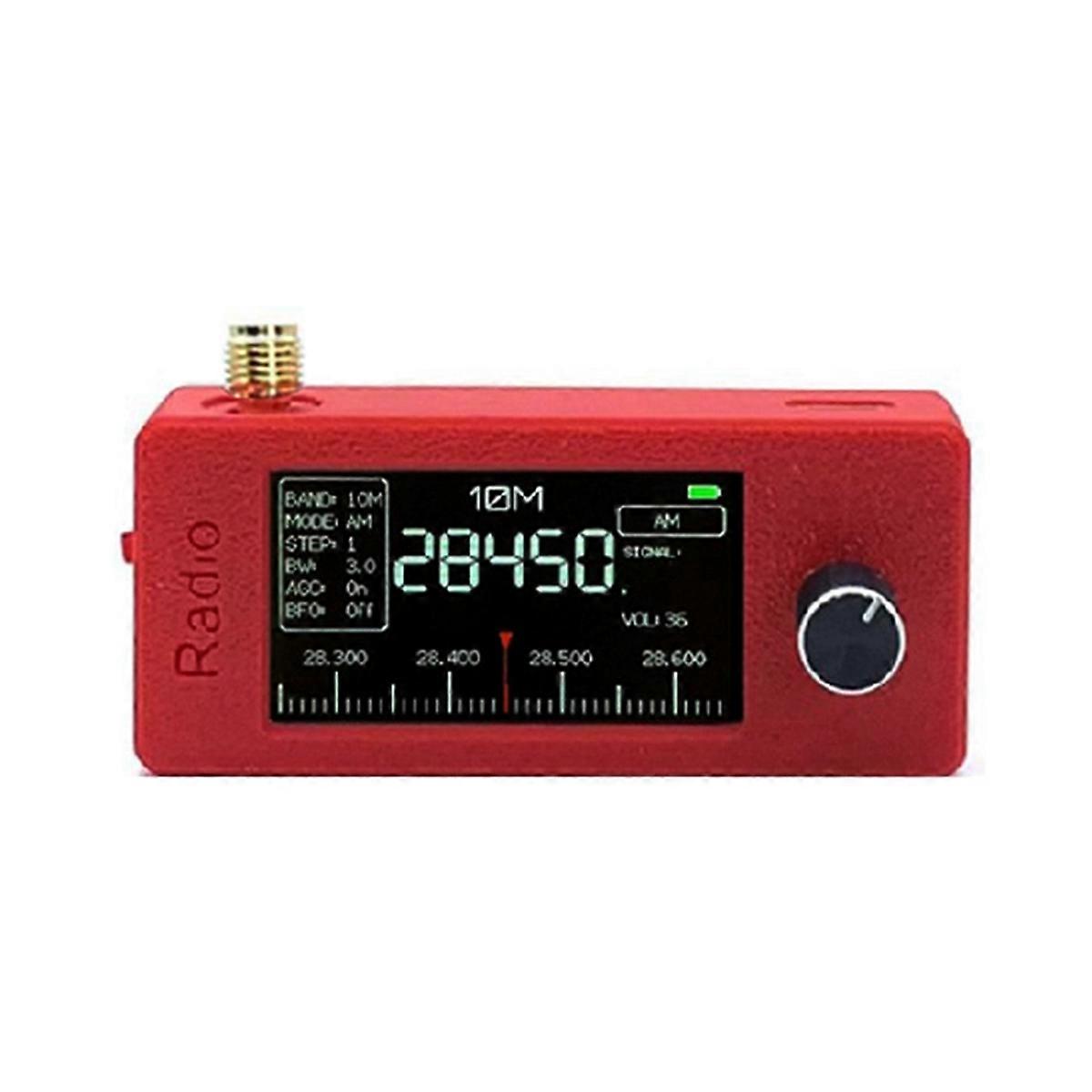 Mini Portable Radio 1.9inch IPS Screen Pocket Radio with Antenna