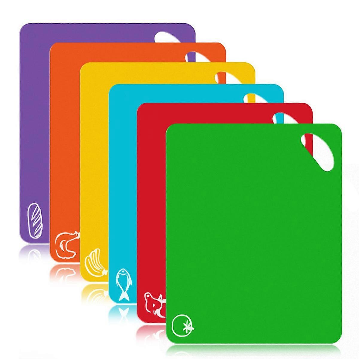 Extra-Thick Flexible Non-Slip Cutting Board With Colour-Coded Design