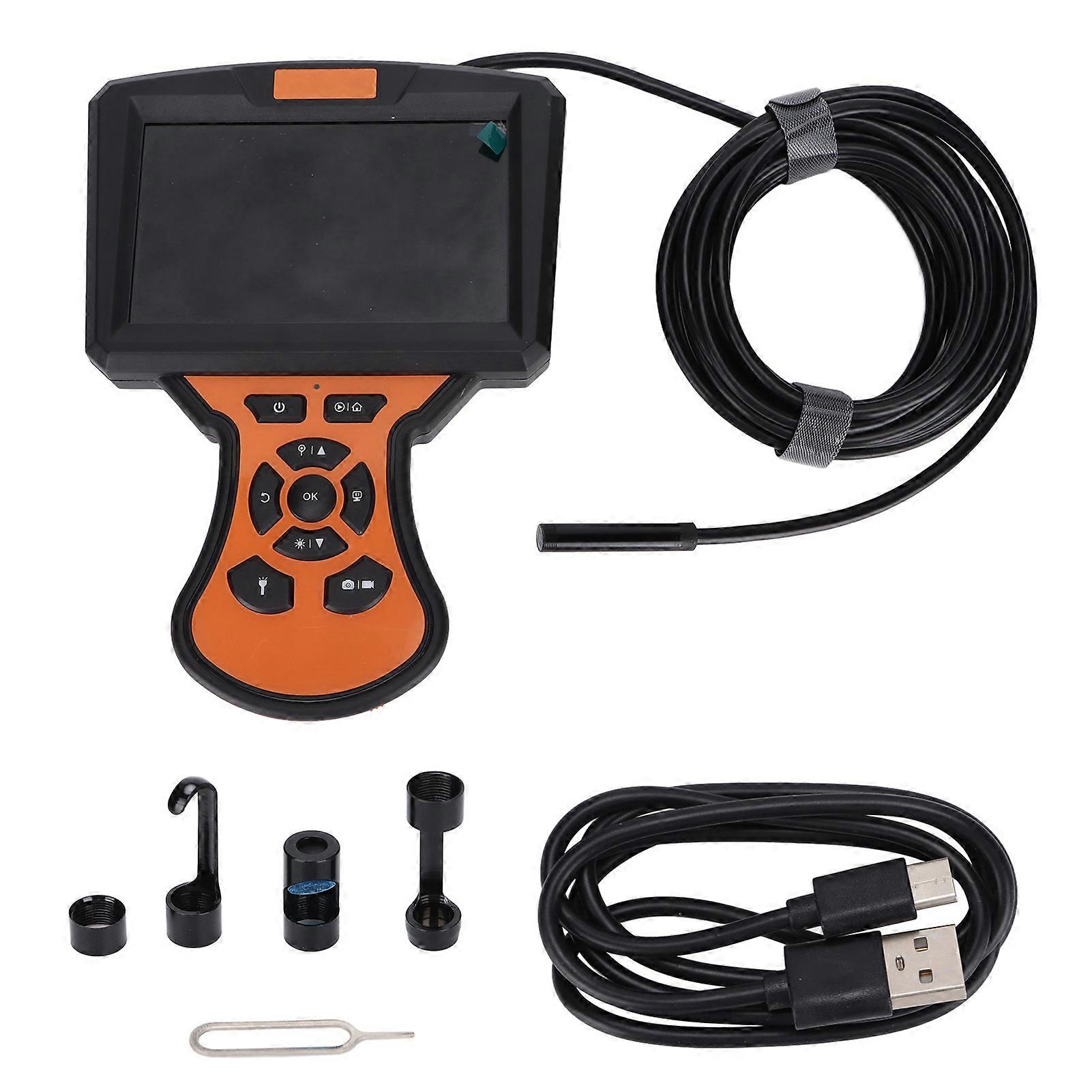 M50 5 Inch Inspection Camera IPS Large Display Waterproof Endoscope Camera with Flashlight for Car Sewer Drain