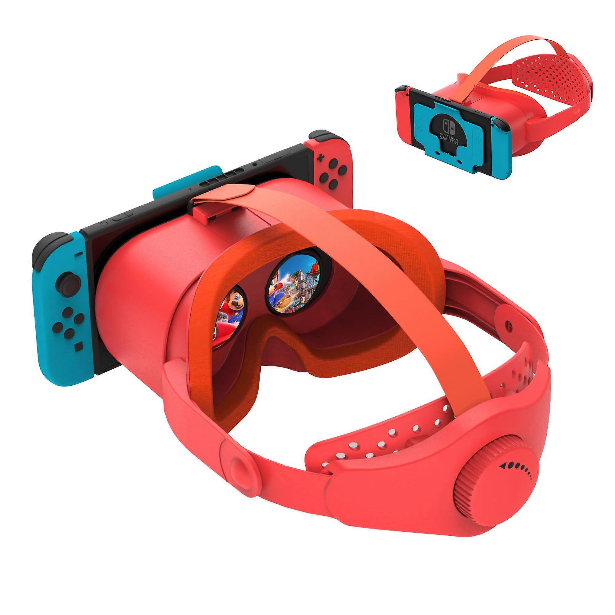 Upgraded VR Headset for Nintendo Switch & Switch OLED Model, Compatible with VR Games, Lightweight Design, Adjustable Fit