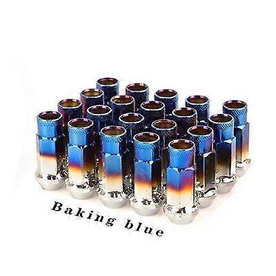 MUGEN SR48 פלדה מורחבת פתוח מירוץ מכונית גלגל חישוקים אגוזי זיז מורחבים טיונר אגוזים 20 יח'/סט