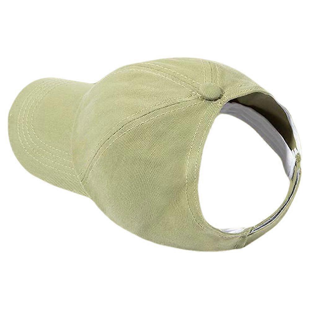 Ponycap Messy High Bun Ponytail Adjustable Cotton Baseball Cap Hat Half-Empty Top Sunshade Baseball Cap