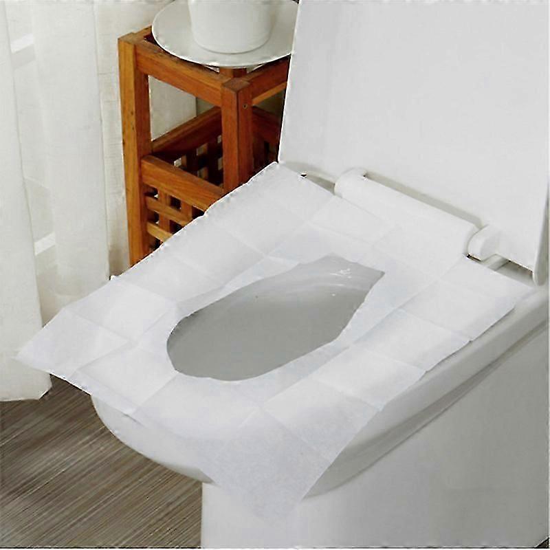 Καλύμματα καθισμάτων τουαλέτας Χαρτί Flushable (50 Pack) - Ξεπλύνετε το χαρτί Καλύμματα καθισμάτων υγείας για ενήλικες και παιδιά Εκπαίδευση γιογιό, αξεσουάρ ταξιδιού για το κοινό