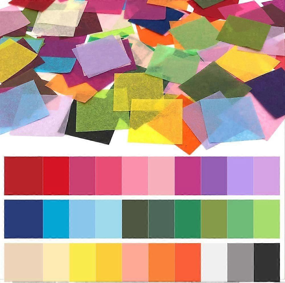 3000 Pcs Rainbow Tissue Paper Squares - for Arts, Crafts