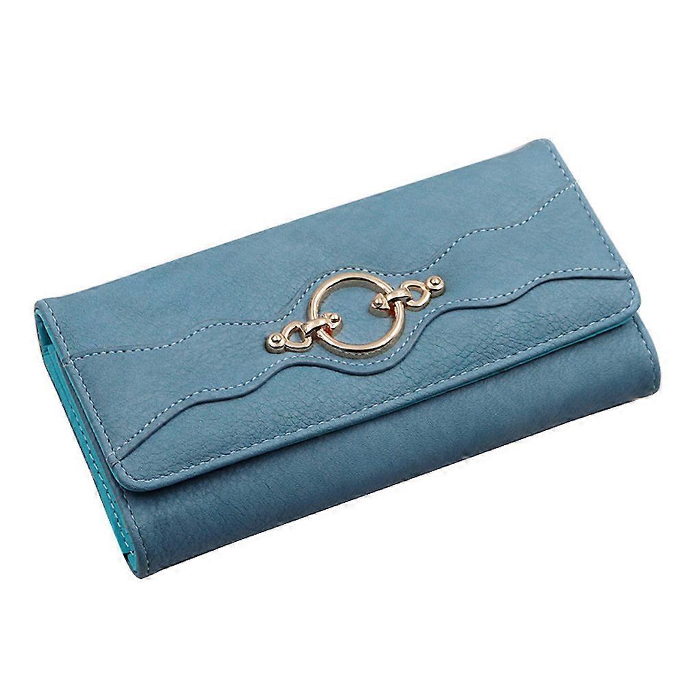 Plånböcker för kvinnor - Blocking Slim Wallet-Light Blue