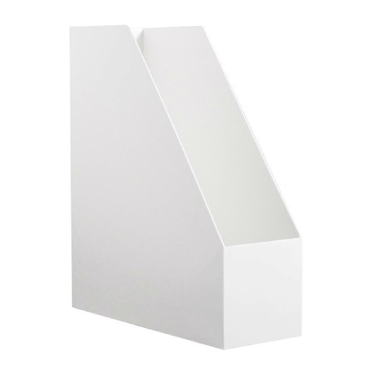 Desk Book Organizer Rack Storage Box Book Storage Rack Vertical Stackable Free Combination WhiteB