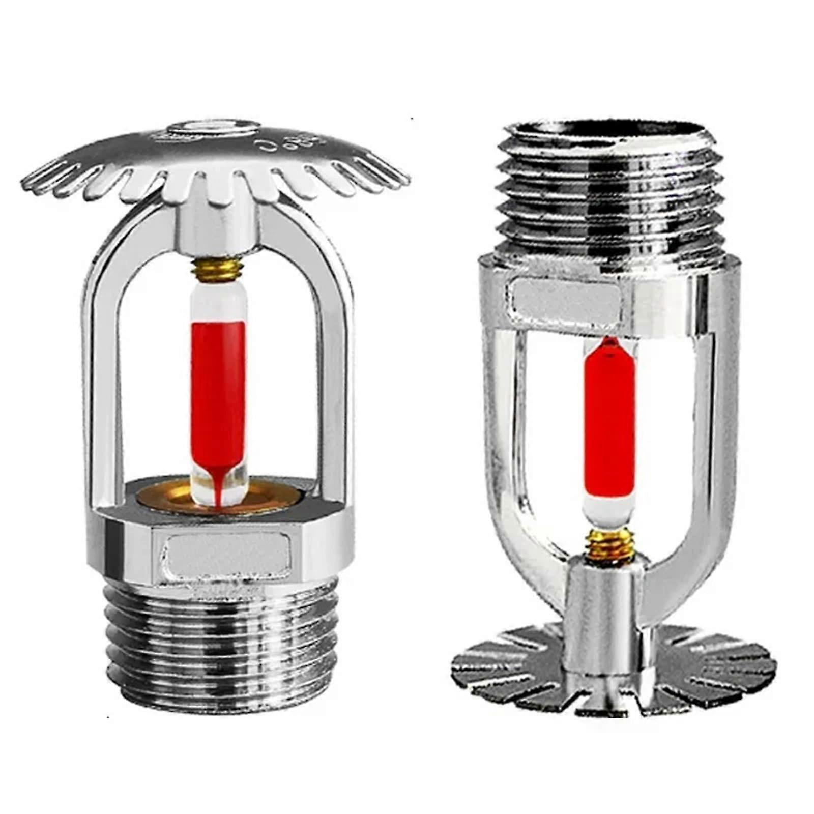 2 pz fuoco sprinkler testa ottone cromato pollice 3/4 DN20 68 °C trigger automatico di temperatura (tipo verticale)