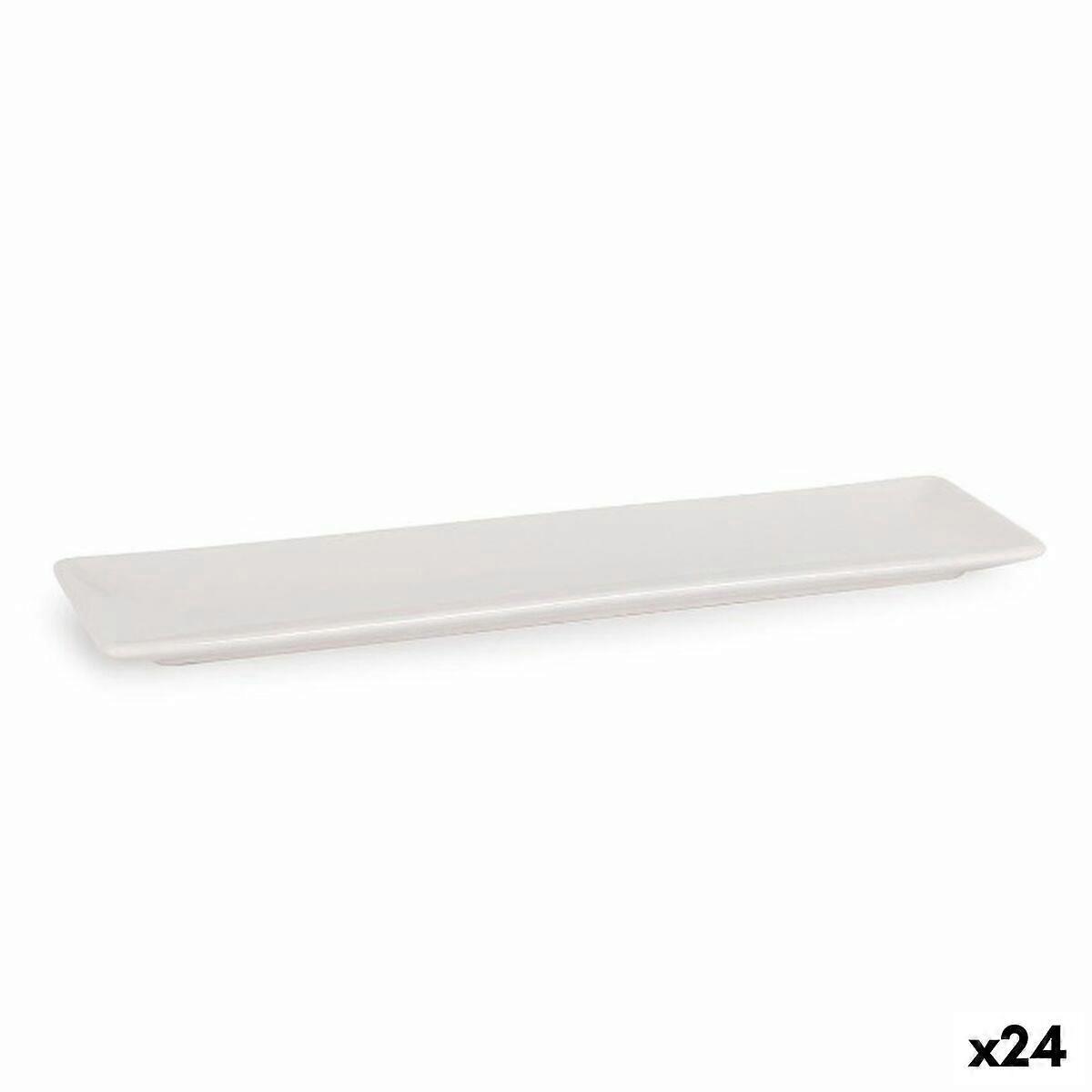 Serving Platter La Mediterránea Elite Rectangular 30 x 8 x 2cm (24 Units)