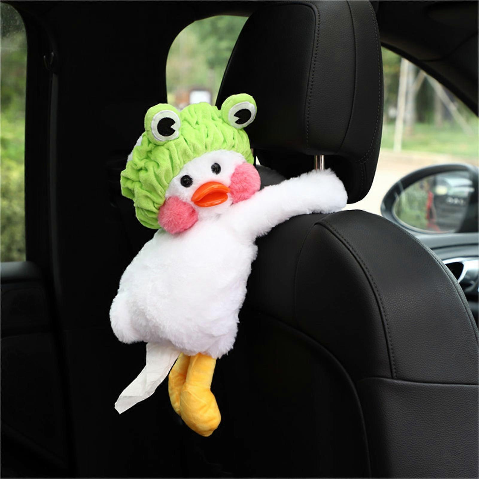 Cartoon Car Tissue Organizer Cute Multifunctional Convenient Paper Towl Container for Automobile