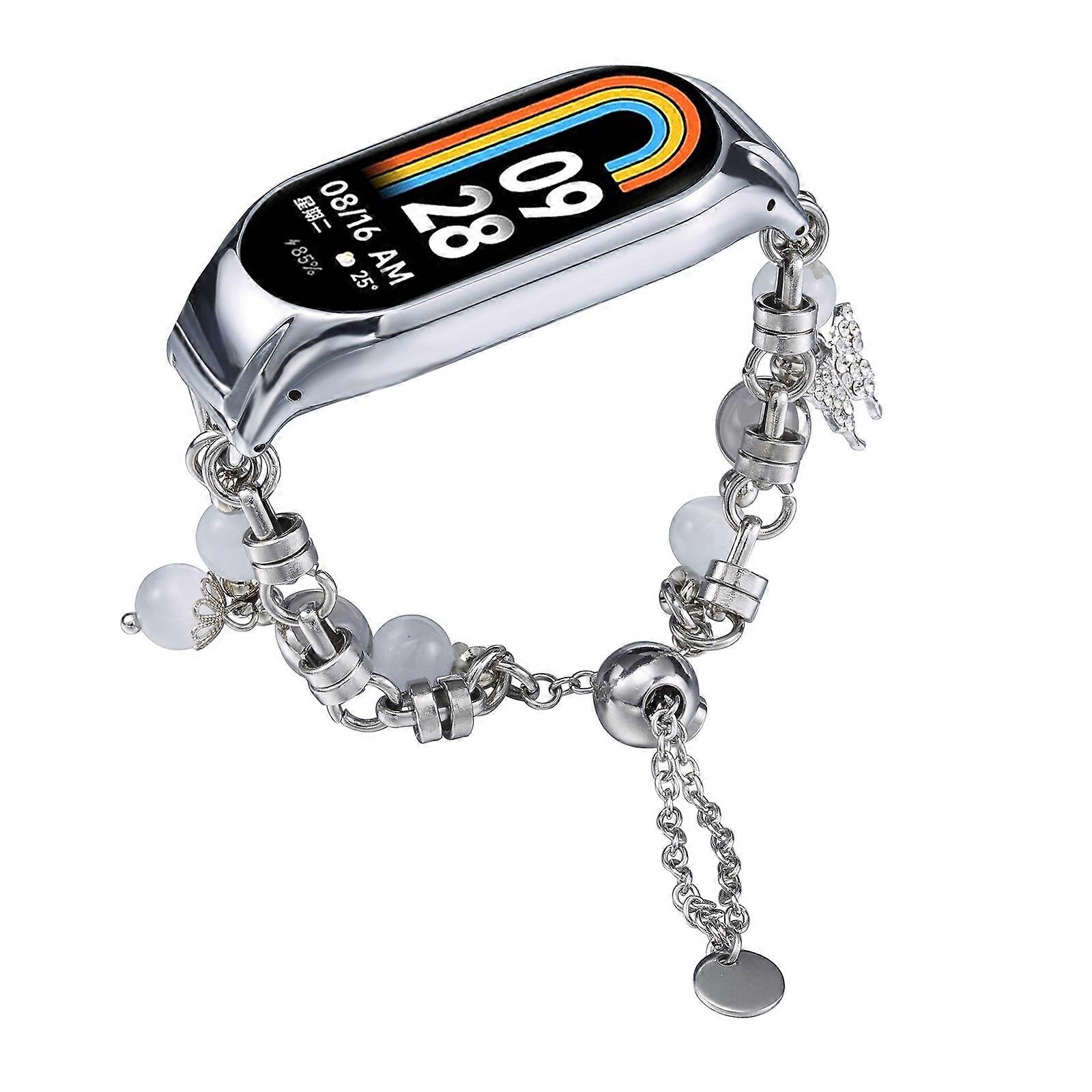 Crystal Beaded Onyx Watch Band