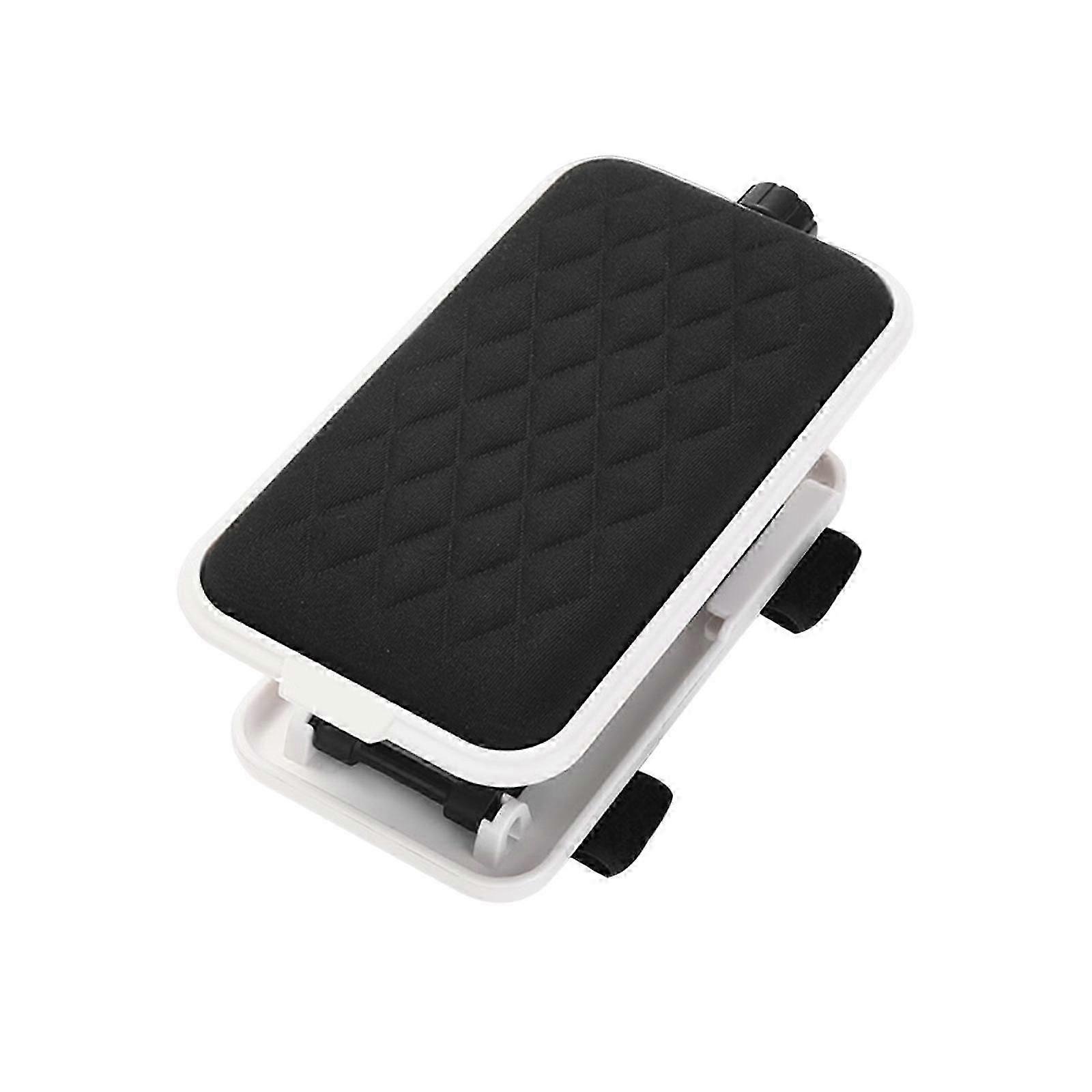 Adjustable Height Office Chair Armrest Pads Elbow Support Cushion Multifunctional-color: White Frame