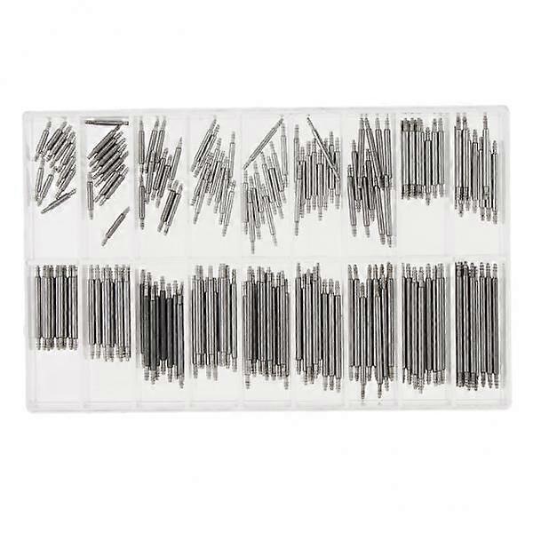 3x rustfritt stål klokke band fjær stenger stropp lenke pins for urmaker 180 stk