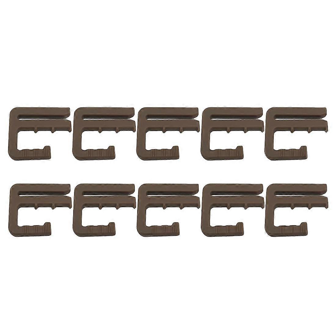 Adjustable Nail Waist Buckles, Pack of 10 Trousers Expander Button, Sewing Free Button, khaki