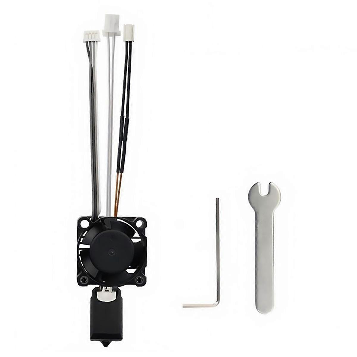 For X1 3D Printer Hotend Kit with Cooling Fan Hardened Steel Nozzles Enhanced Printing Precision 0.