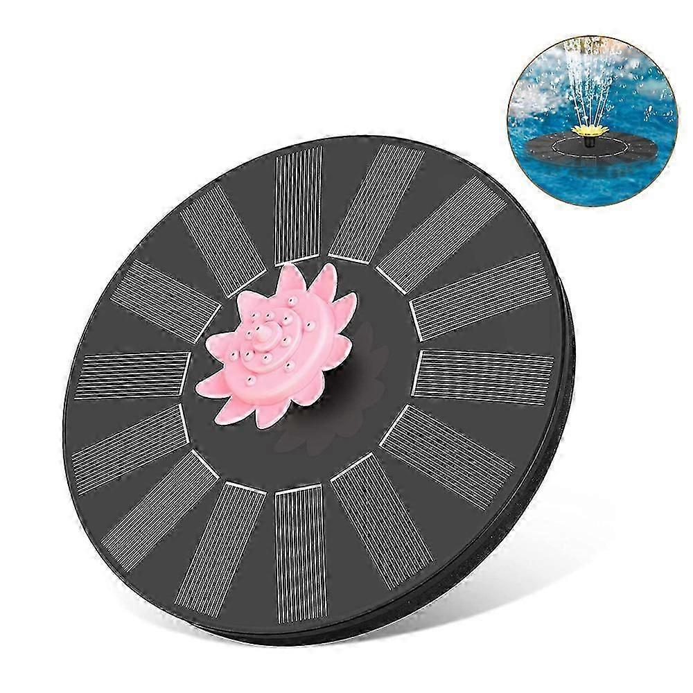 Solar fountain pump, solar fountain pump with 5 easy to install nozzles