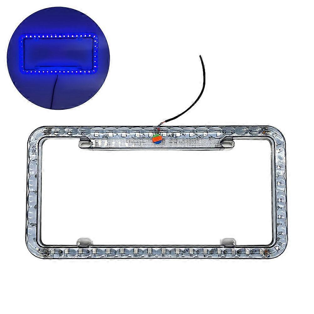 LED License Plate Frame Light Front Rear License Frame Holder Universal