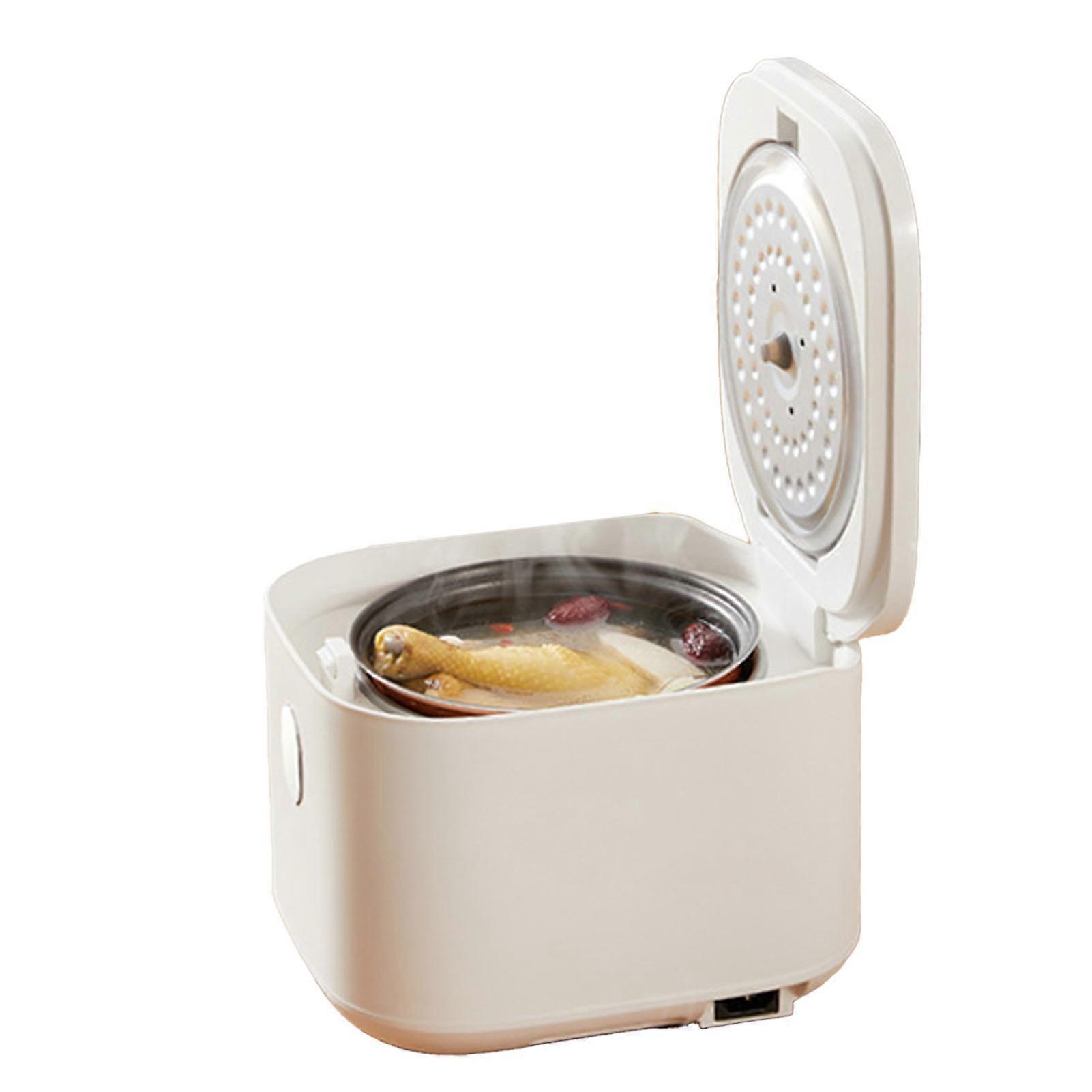 Rice Cooker 2.5L Smart Mini Electric Rice Cooker with 8 Cooking Functions for Grain Porridge Soup Cake   White