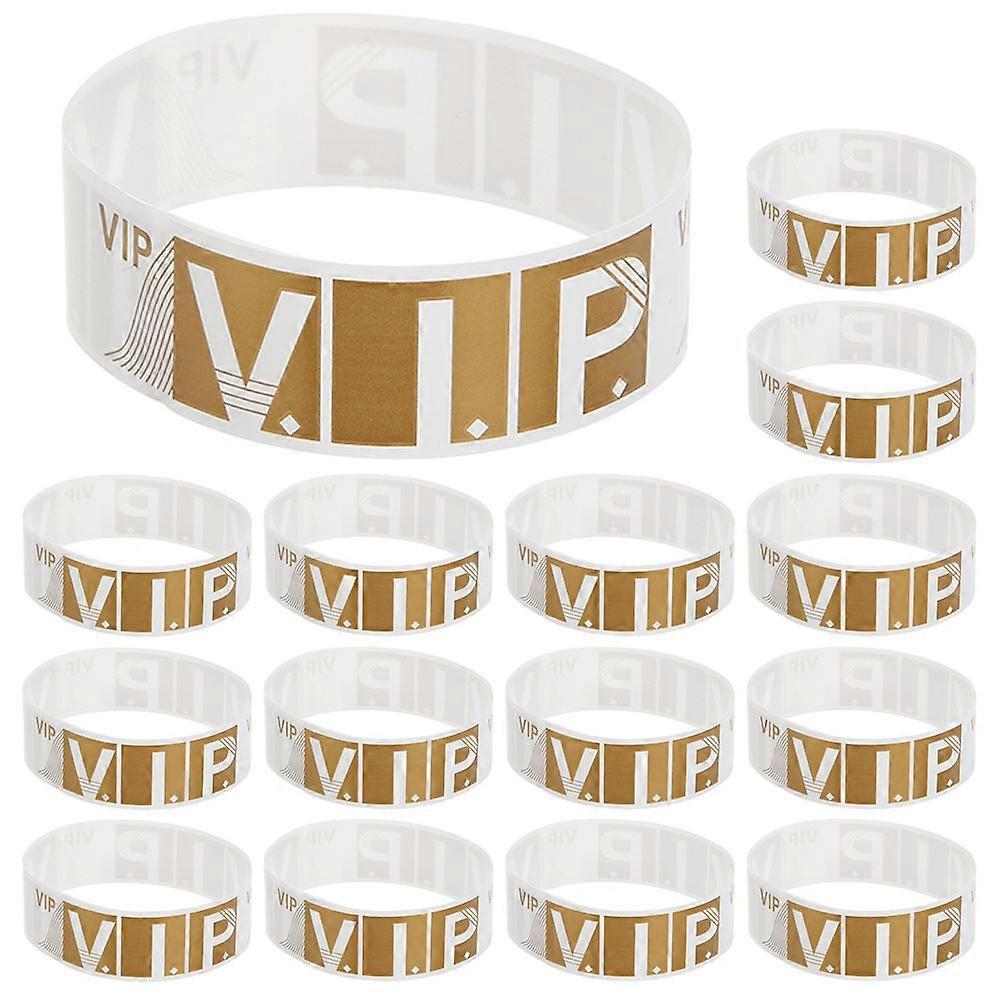 100pcs VIP Synthetic Paper Wristbands   Durable, Tear Resistant Event Bracelets for Concerts, Festivals, Parties, and Trade Shows
