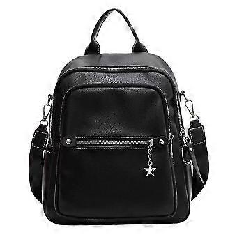 Mochila para meninas com encantos de estrela Bolsa de ombro lateral macia Mochilas pequenas de viagem 2025