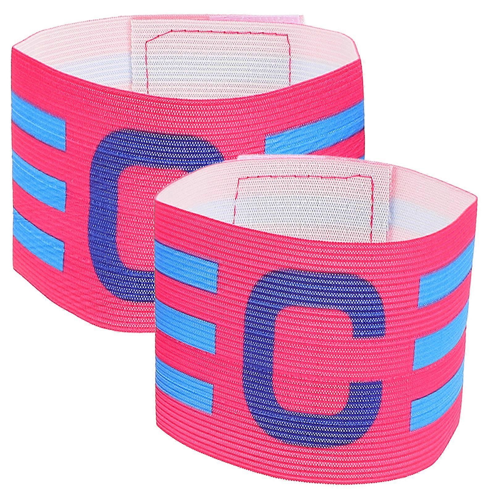 Captain Wrist Bands Soccer Captain Armbands Portable Ice Hockey Team Indication Nylon 31.00X6.50X0.10cm 2Pcs