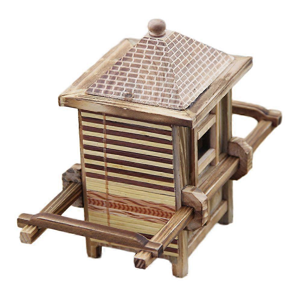 Antique Craft Ornaments Creative Wooden Chinese Sedan Chair Crafts Home Decor
