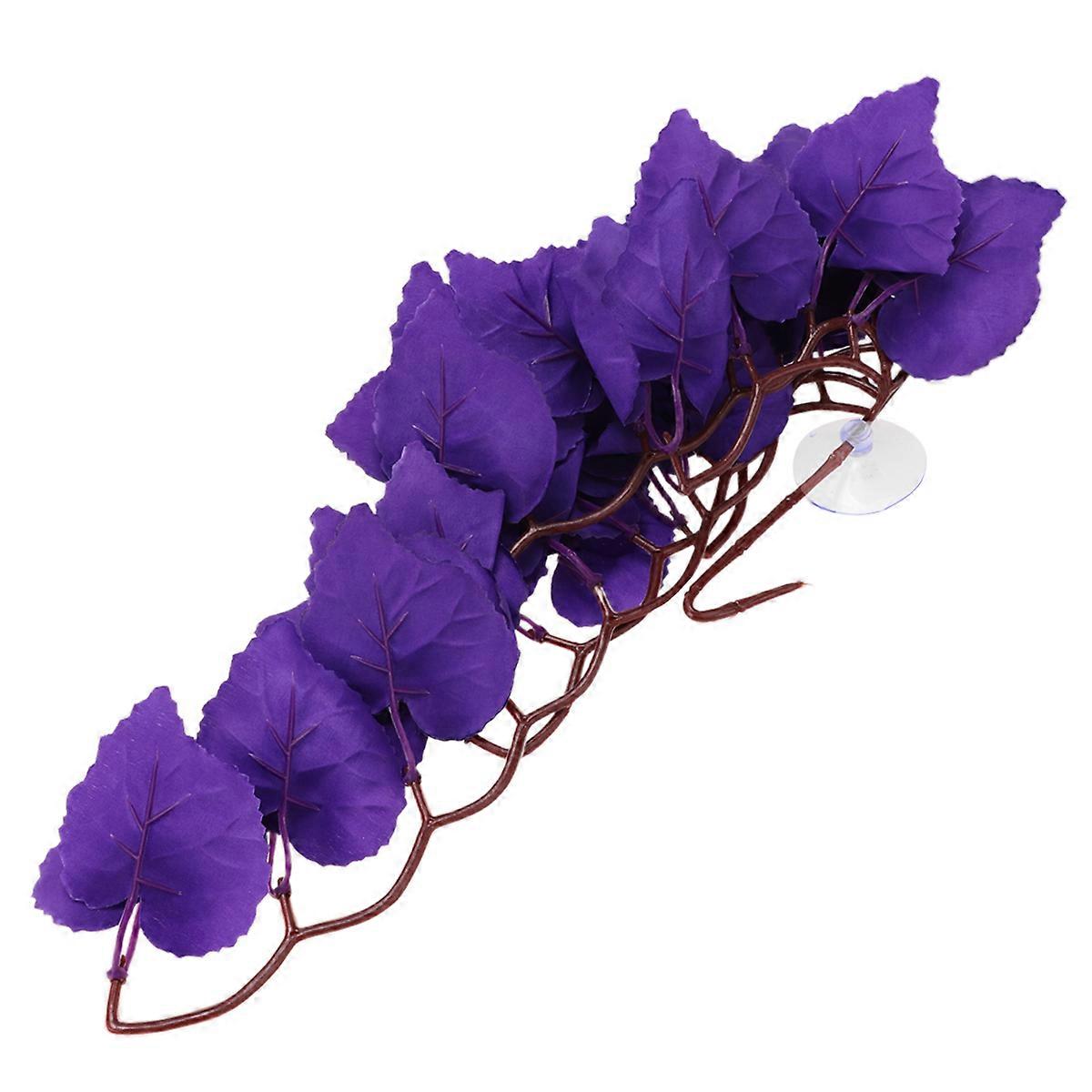Artificial Hanging Vines Creeper Vine Design Purple For Weddings Desktop Shelf Counter Space 30x10cm 1Set