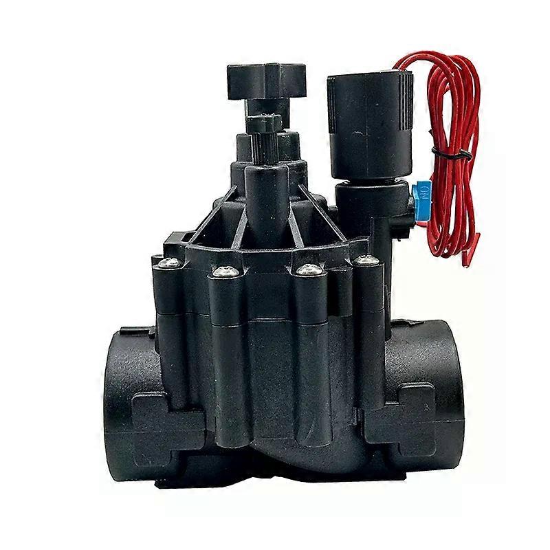 يخدع 1-1 / 4 "1-1 / 2" صمام الملف اللولبي مغلق عادة مع تعديل التدفق 220 فولت 12 فولت 24 فولت لري المناظر الطبيعية في حديقة المزرعة
